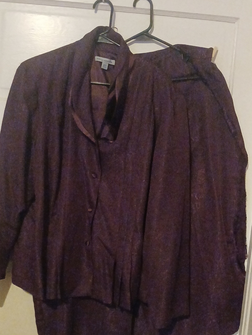 Danny & Nicole Men's Dark Plum Button-Up Shirt